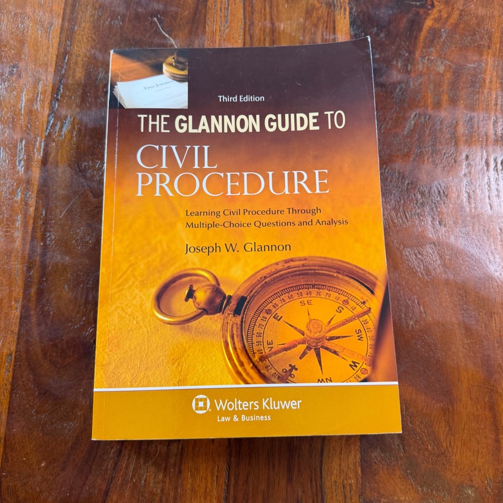 The Glannon Guide to Civil Procedure Joseph Glannon 3rd Edition Law Textbook